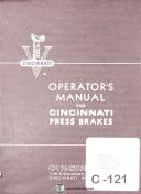Cincinnati-Cincinnati 1010 Seris 5, Press Brakes with Madison Kipp Maintenance Manual 1961-1010-Series 5-01